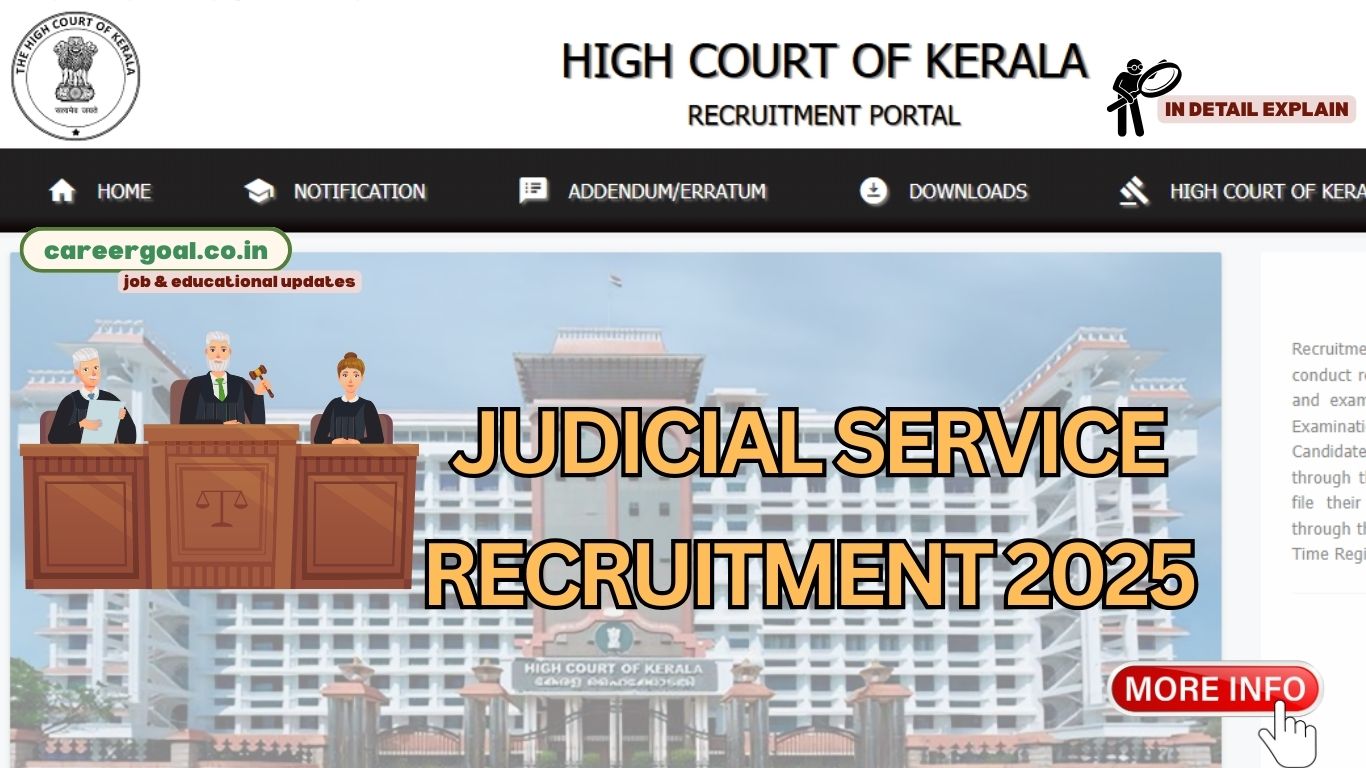 Discover the Kerala State Higher Judicial Service Recruitment 2025 Examination 2025 for District and Sessions Judge roles. Get details.