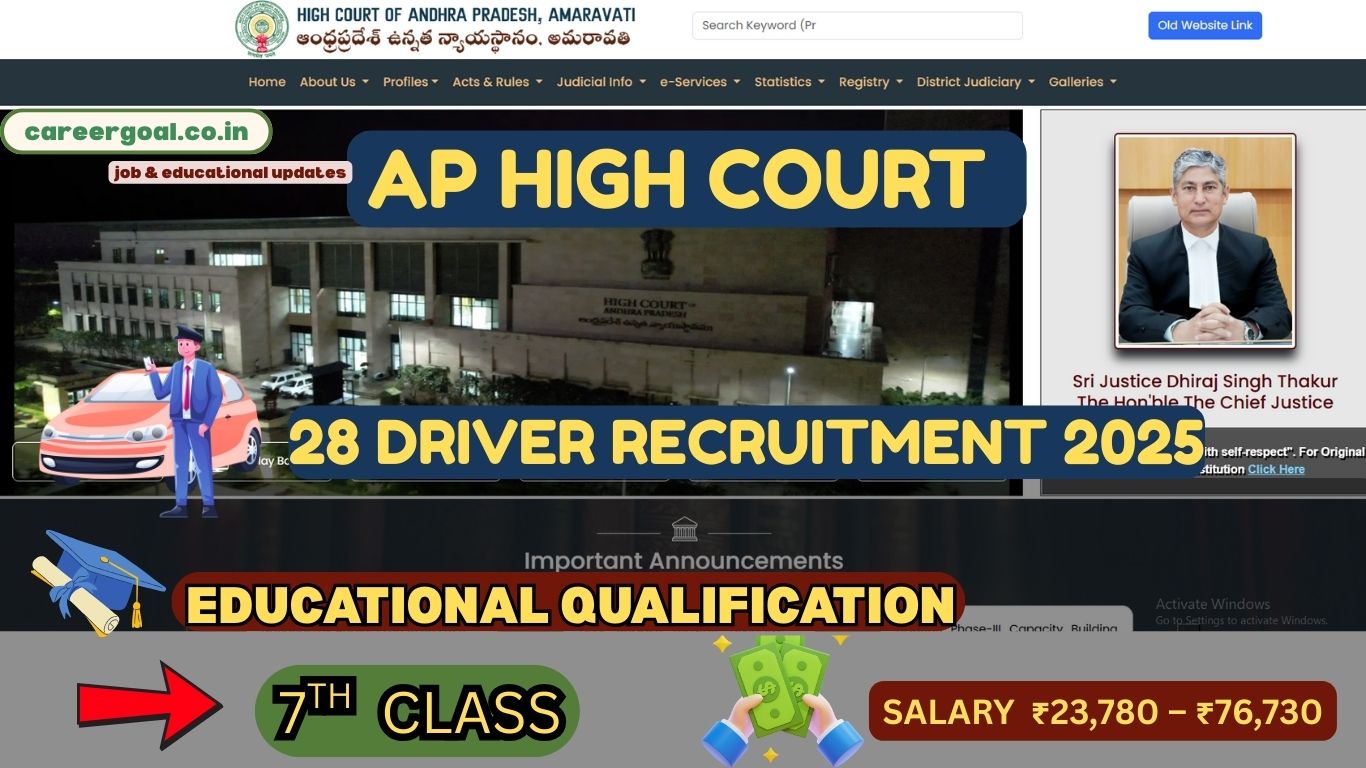 AP High Court Driver Recruitment 2025