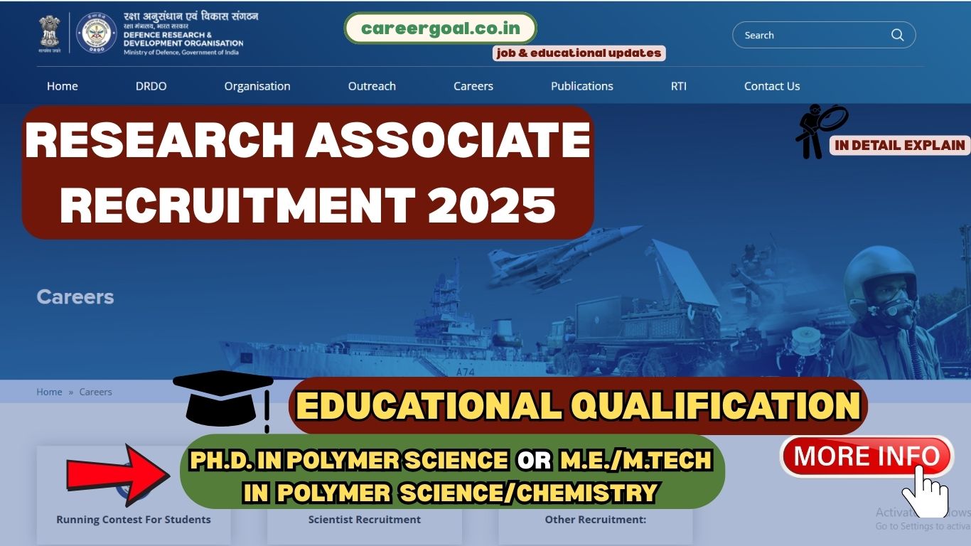 DEBEL DRDO Research Associate recruitment 2025