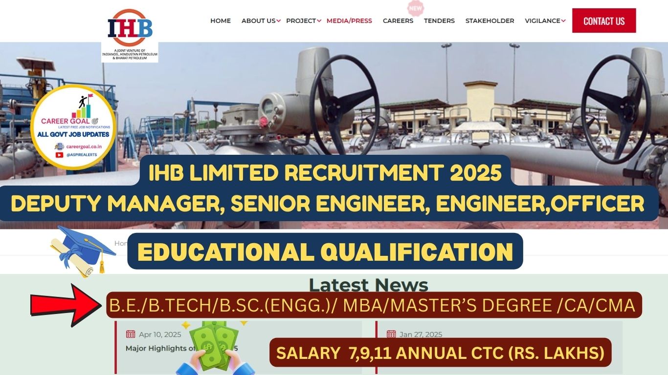 IHB Limited Recruitment 2025 Deputy Manager, Senior Engineer, Engineer,Officer