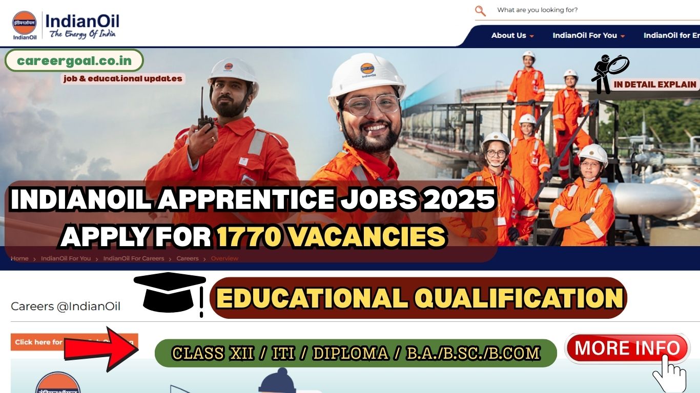 Join latest IOCL Apprentice Recruitment 2025 for 1770 vacancies at Indian Oil refineries. Learn about eligibility, IOCL Apprentice Recruitment