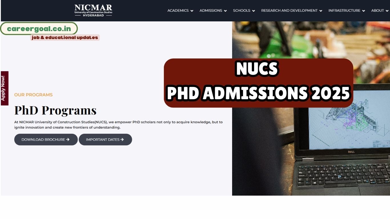 NUCS PhD Admissions 2025