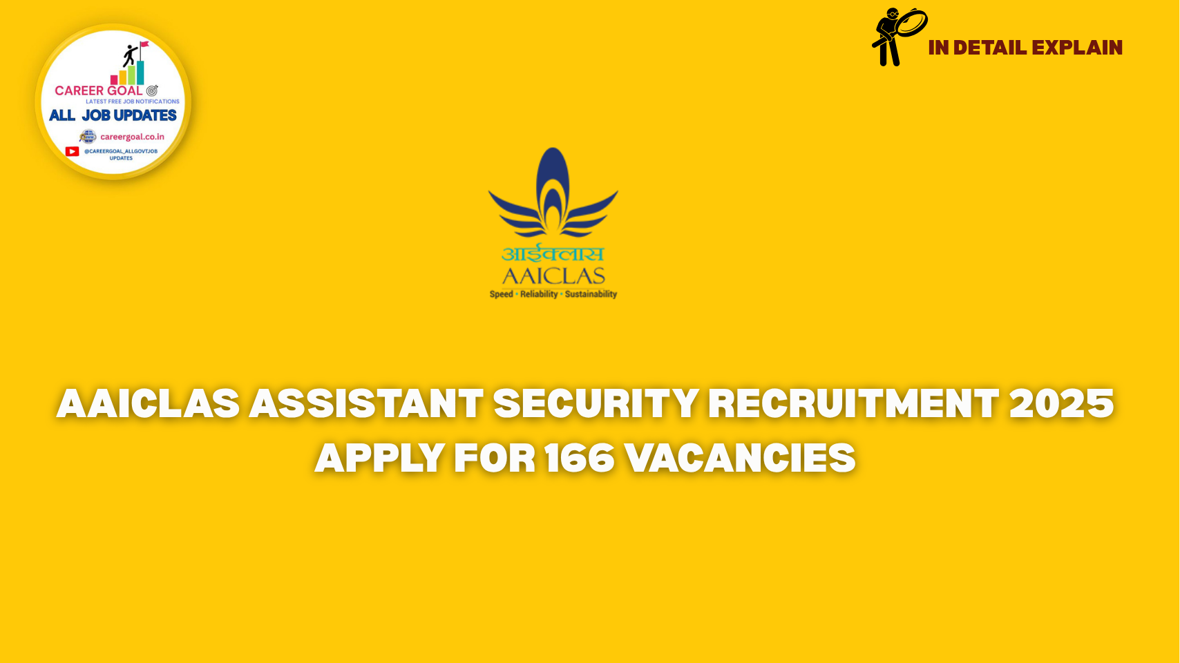 AAICLAS Assistant Security Recruitment 2025: Apply for 166 Vacancies