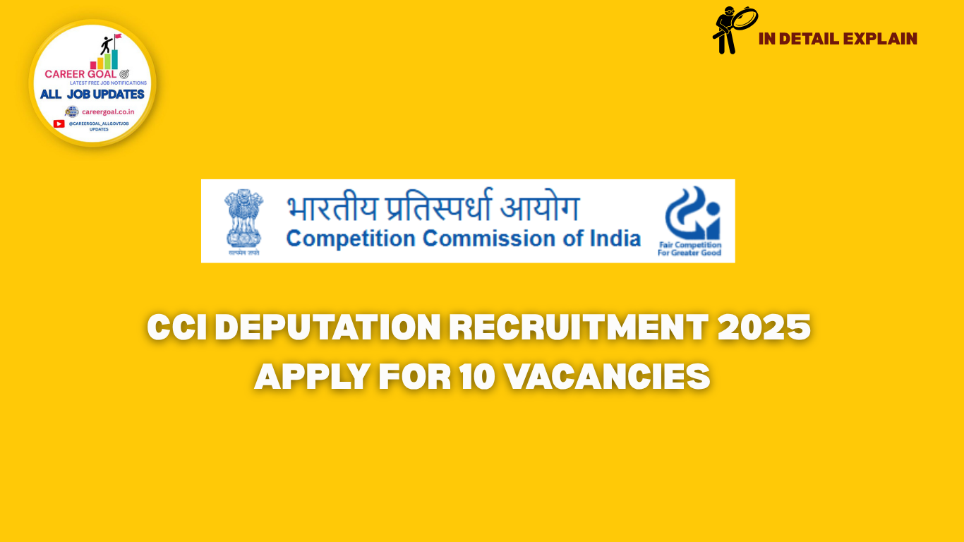CCI Deputation Recruitment 2025: Apply for 10 Vacancies
