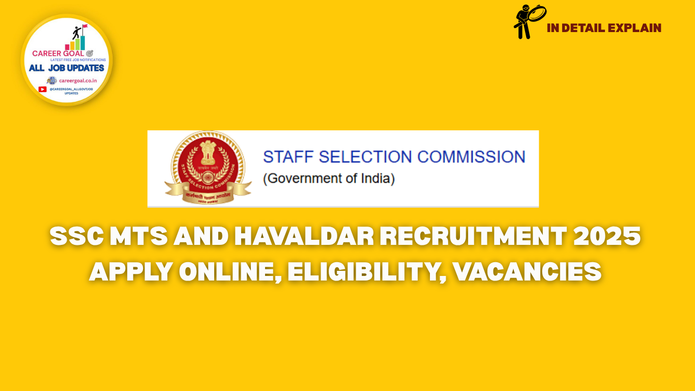 SSC MTS and Havaldar Recruitment 2025: Apply Online, Eligibility, Vacancies