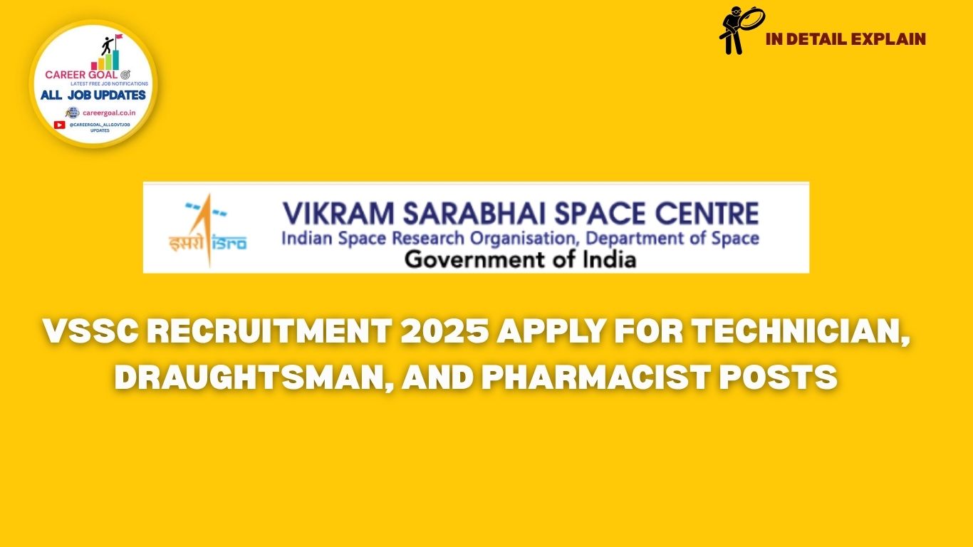 VSSC Recruitment 2025 Apply for Technician, Draughtsman, and Pharmacist Posts