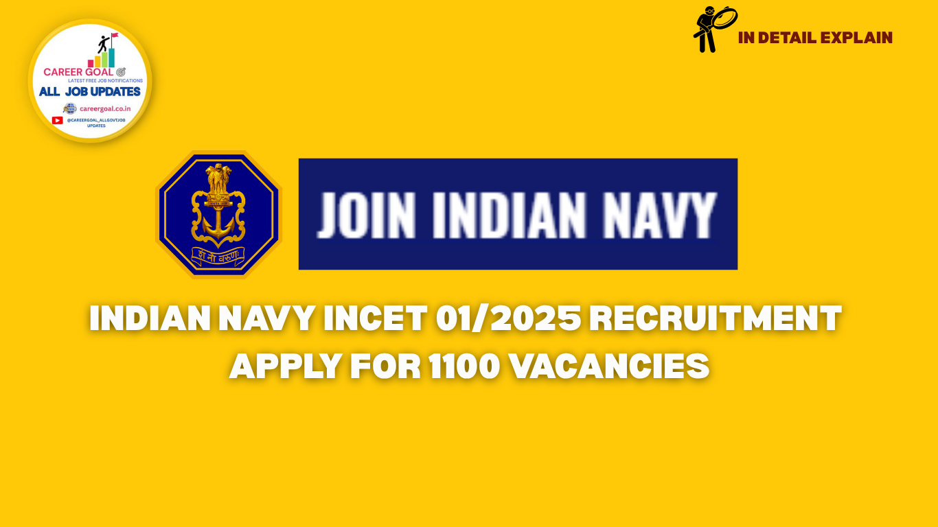 Indian Navy INCET 01/2025 Recruitment: Apply for 1100 Vacancies