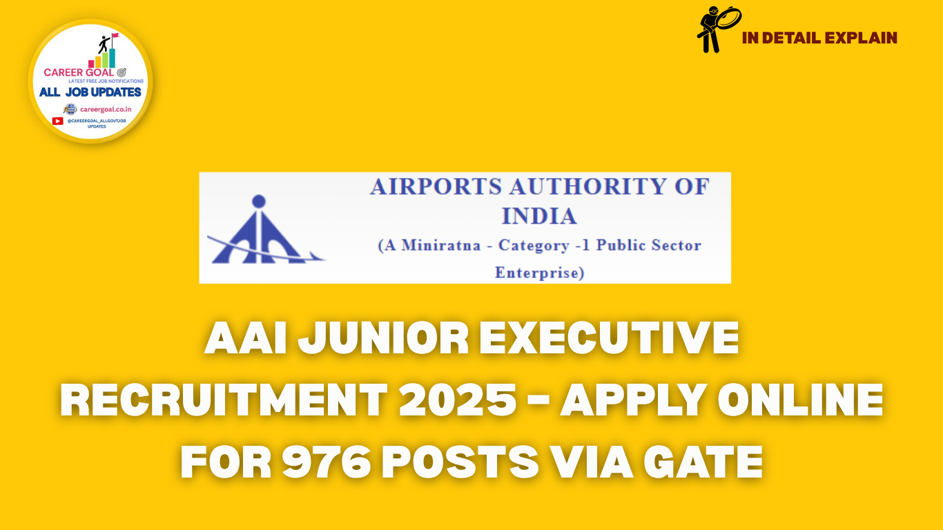 AAI Junior Executive Recruitment 2025 – Apply Online for 976 Posts via GATE